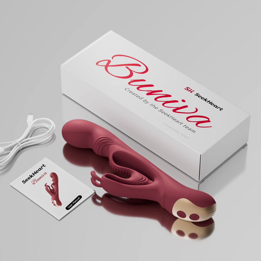SeekHeart Buniva Rabbit Vibrator And Lubricant Set