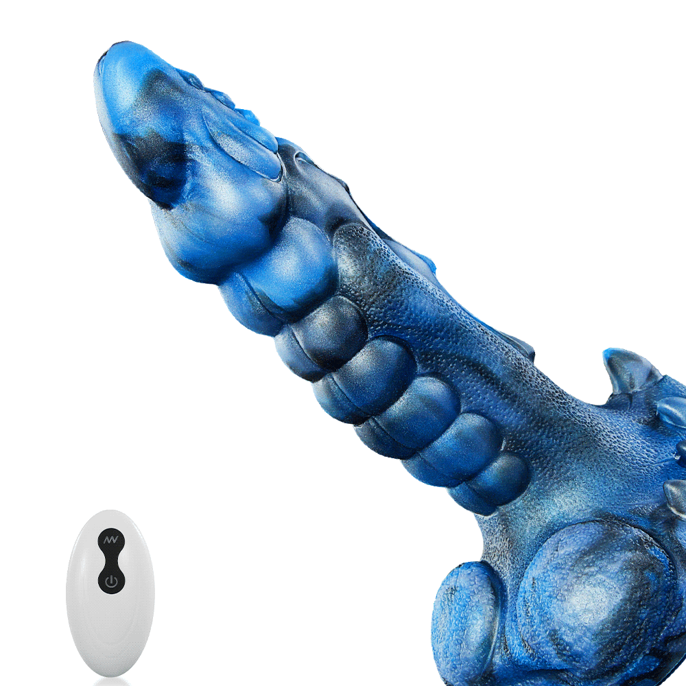 Ice-Dragon Thrusting& Vibrating& Swing& Heating Huge Dildo 9.5 Inch