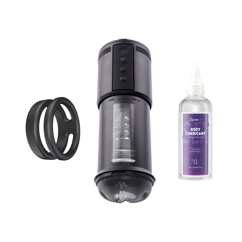 A1 Series Lens Tube Masturbation Cup with Cock Ring Training Set (Save $30.11)