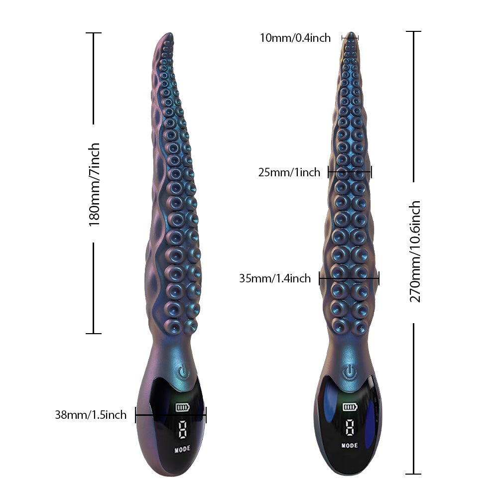 Octopus - Realistic LED Display Tentacle G-Spot Vibrator for Anal Vagina Stimulation