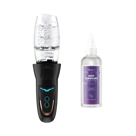 Rotating & Thrusting Blowjob Masturbator Pro And Lubricant Set