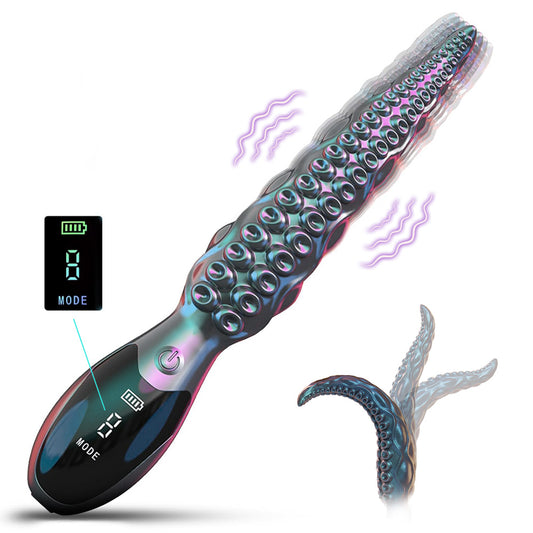 Octopus - Realistic LED Display Tentacle G-Spot Vibrator for Anal Vagina Stimulation