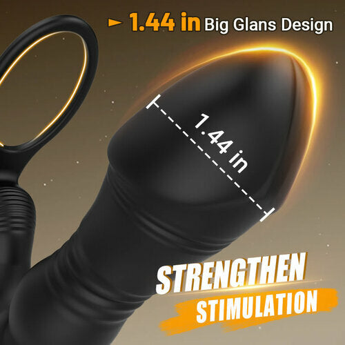 SEEKHEART Thrusting& Vibrating Silicone Anal Vibrator
