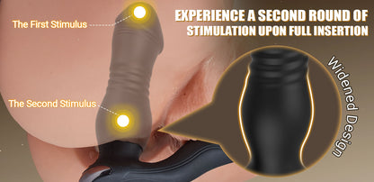 SEEKHEART Thrusting& Vibrating Silicone Anal Vibrator