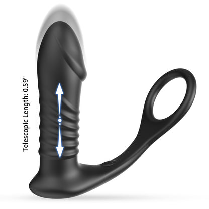 SEEKHEART Thrusting& Vibrating Silicone Anal Vibrator