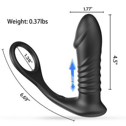 SEEKHEART Thrusting& Vibrating Silicone Anal Vibrator