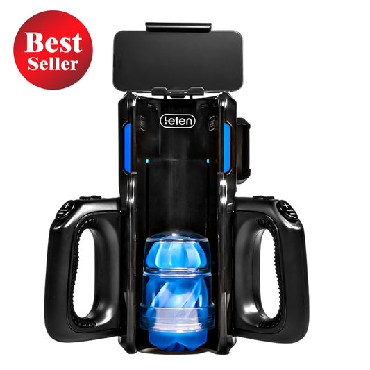 Leten 10 Thrusting High-speed Motor Masturbator Cup with Phone Holder