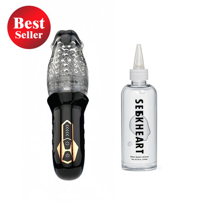 SEEKHEART Rotating Vibrating Blowjob Masturbation And Water-soluble Lubricant Set