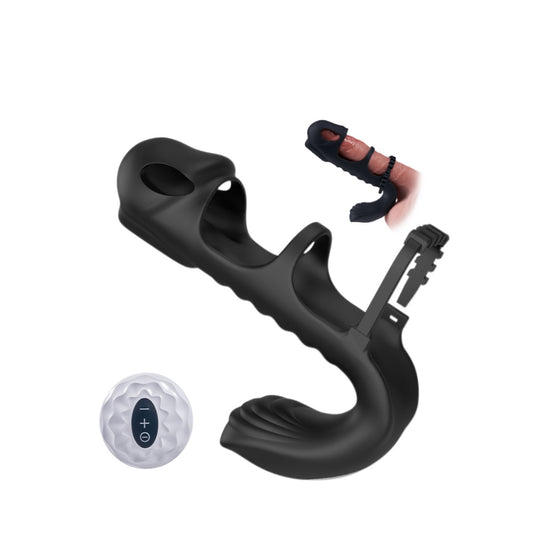 [Sold Out]: Seekhear Vibrating Penis Sleeve With Dual Motor