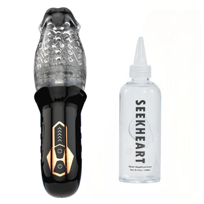 SEEKHEART Rotating Vibrating Blowjob Masturbation And Water-soluble Lubricant Set